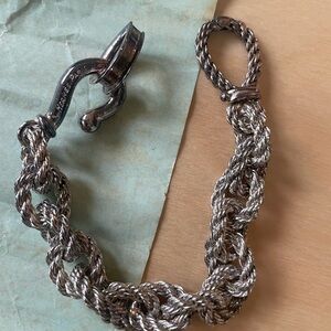 Hermès Silver Chain Bracelet